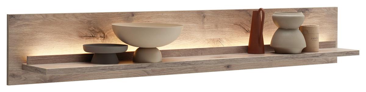 Wandboard Santerno Eichefarben - Eichefarben, Konventionell, Holzwerkstoff (150/24/20cm) - Mömax