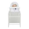 COMBINATIE-KINDERSTOEL WIKI - WEISS - Wit/Beukenhoutkleuren, Hout (46/93/46cm)