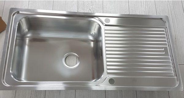 Pomivalno Korito A Line - barve nerjavečega jekla, Moderno, kovina (100/50cm) - Mömax