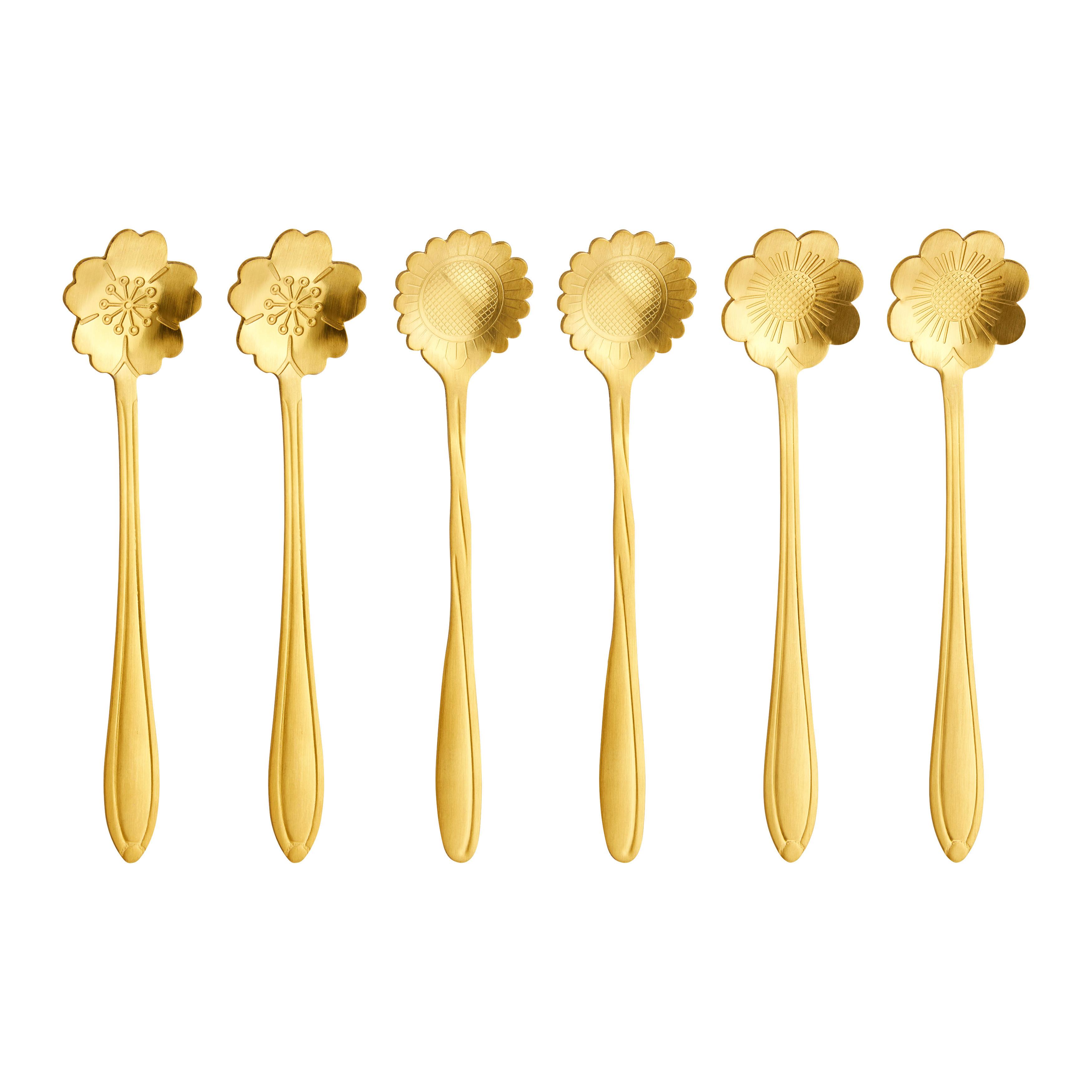 Löffelset Golden Autumn in Goldfarben, 6-teilig - Goldfarben, Modern, Metall (10/12cm) - Modern Living