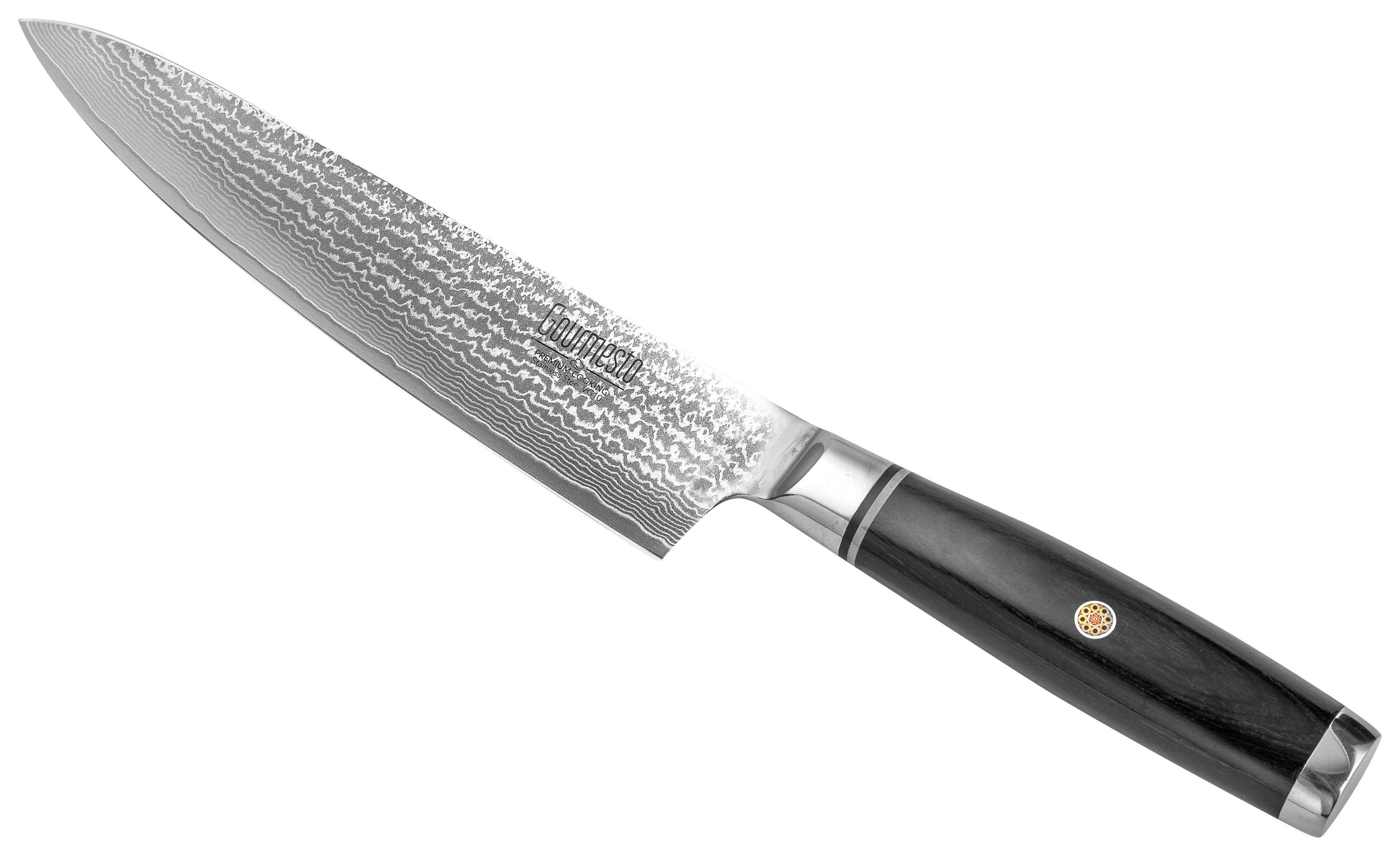 Chefmesser Profi Line in Silberfarben - Silberfarben, MODERN, Holz/Holzwerkstoff (32cm) - Gourmesto