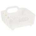 Geschirrabtropfkorb Ute Weiß - Weiß, MODERN, Kunststoff (36,8/33,5/18cm) - Premium Living