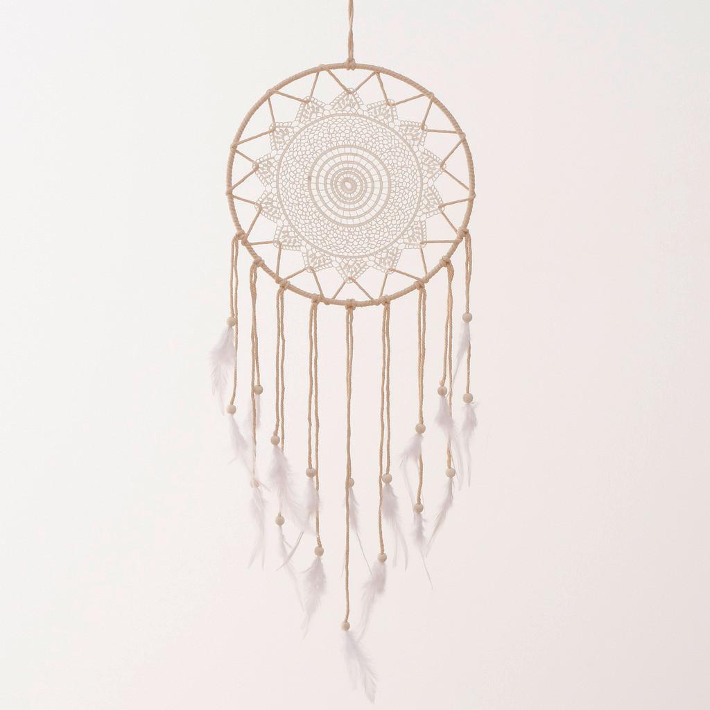 Hvatač Snova Annie I - prirodne boje, Lifestyle, metal/tekstil (29/80cm) - Modern Living