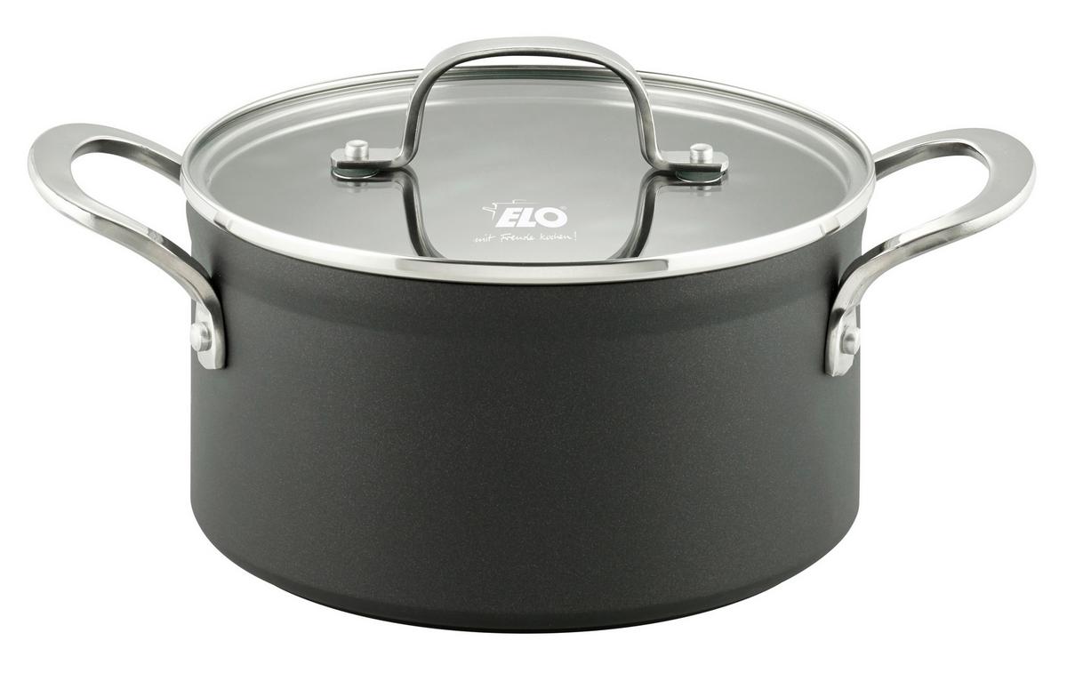 GARNEK 58220 - czarny/przezroczysty, Basics, metal/szkło (20cm) - ELO