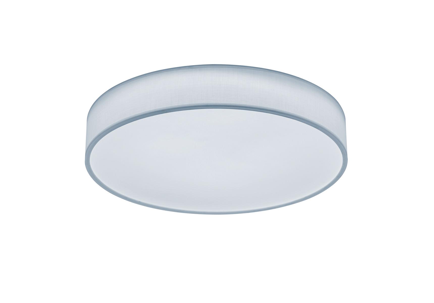 LED-Deckenleuchte Lugano Weiß max. 42 Watt - Weiß, Basics, Textil (60/10cm) - Trio Leuchten