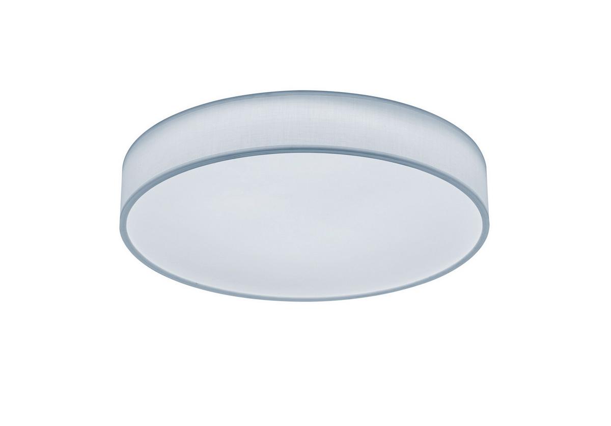 LED-Deckenleuchte Lugano Weiß max. 42 Watt - Weiß, Basics, Textil (60/10cm) - Trio Leuchten