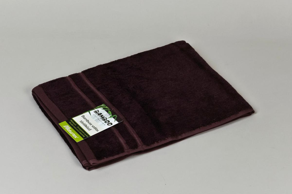 Törölköző Bambuszos 50/100 - világosbarna, textil (50/100cm)