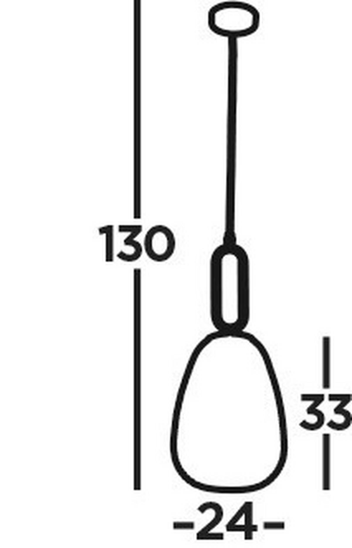 Függőlámpa 43581-1sn Elixir - nikkelszínű, Konventionell, üveg/fém (24/130cm)