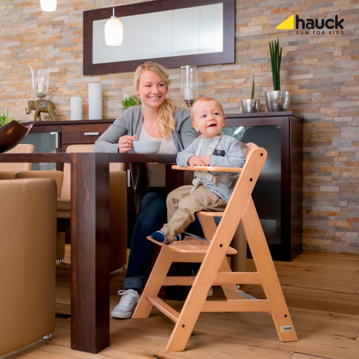 WYSOKIE KRZESŁO 661079 ALPHA+ - kolor naturalny, Basics, drewno (56/80/48cm) - Hauck