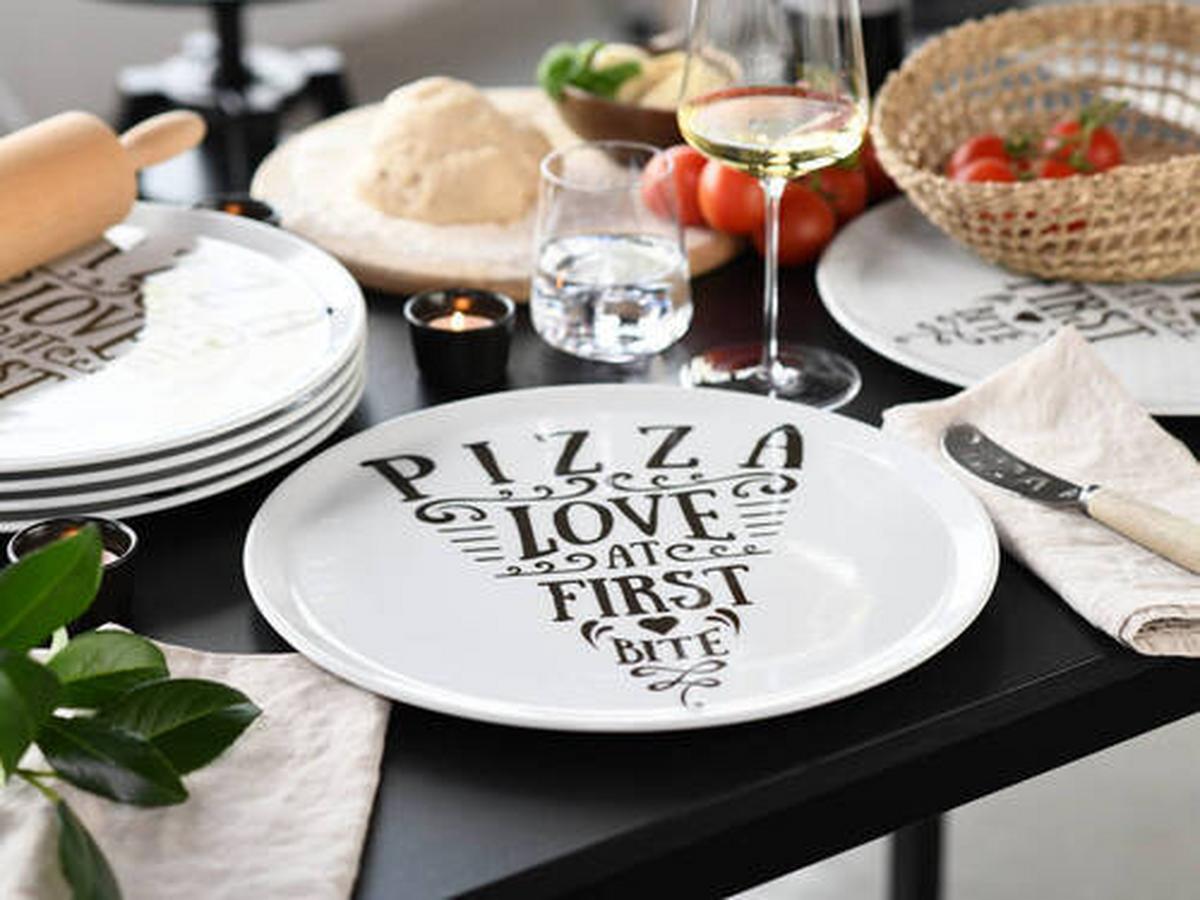 Set Krožnikov Za Pico All You Need Is Pizza, 6-Delni - bela, Trend, keramika (33cm) - Creatable