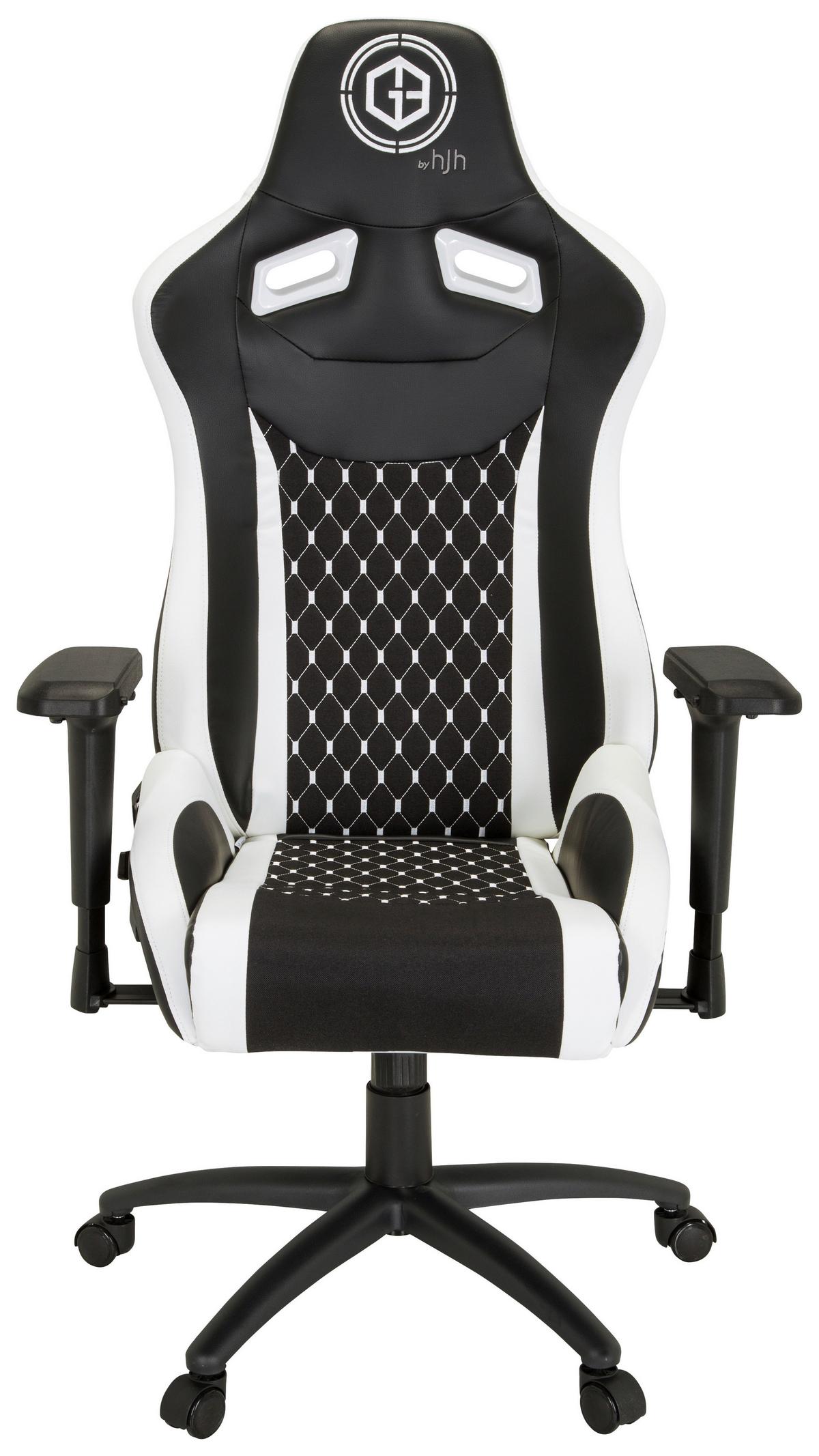 Gaming Stol Gamebreaker Sx 04, Črna, Bela - črna/bela, Moderno, kovina/umetna masa (74/137/66cm) - MID.YOU