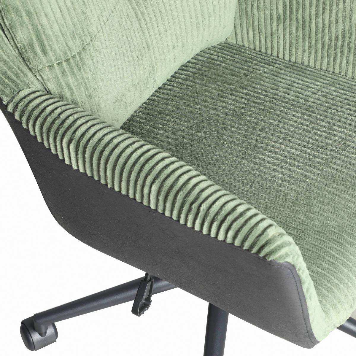Uredska Stolica Nicole - zelena/crna, Moderno, drvo/metal (57/83-91/62cm) - Mömax