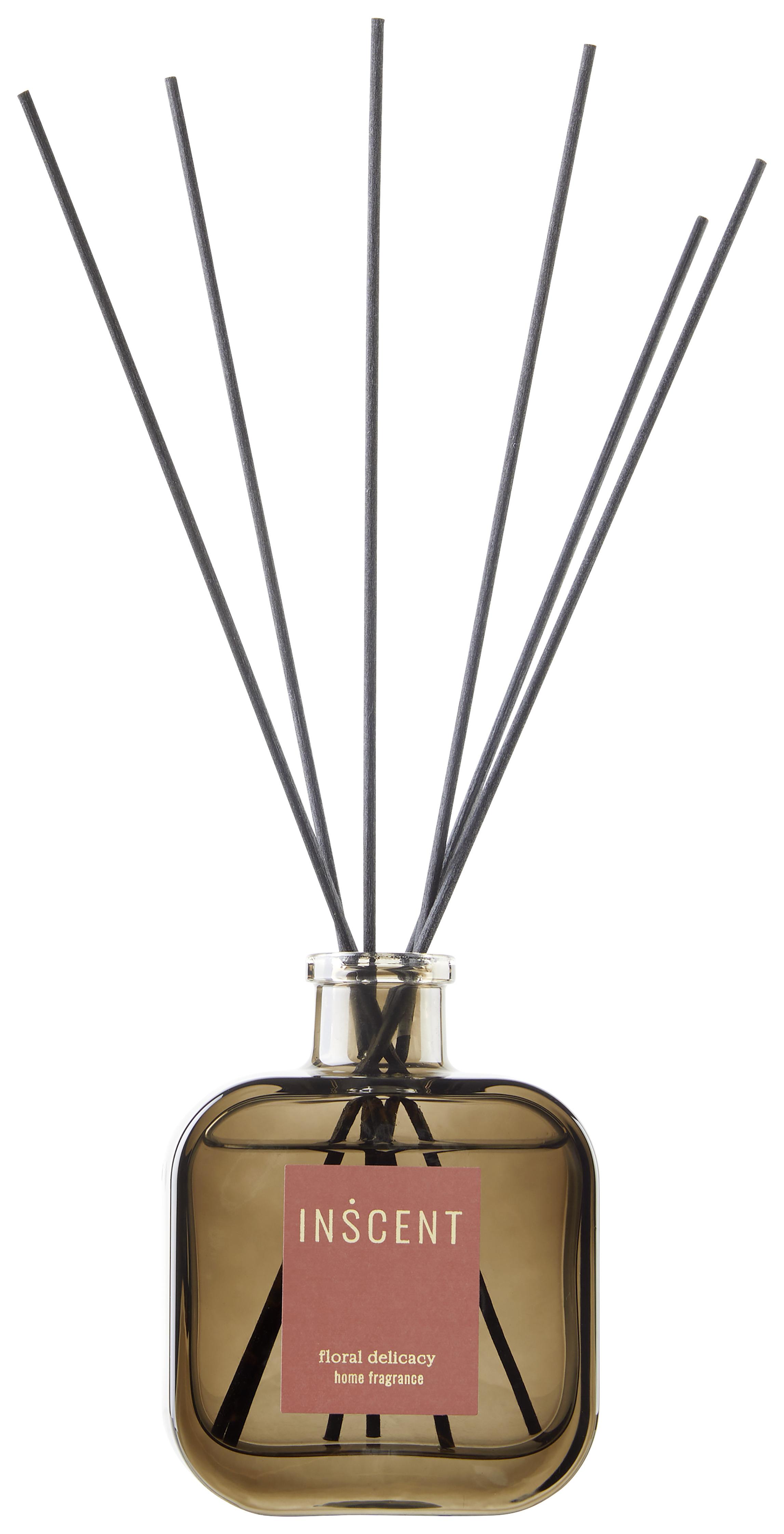 Raumduft Floral Delicacy in Rot ca. 200ml - Klar/Rot, Design, Glas (200ml) - Inscent