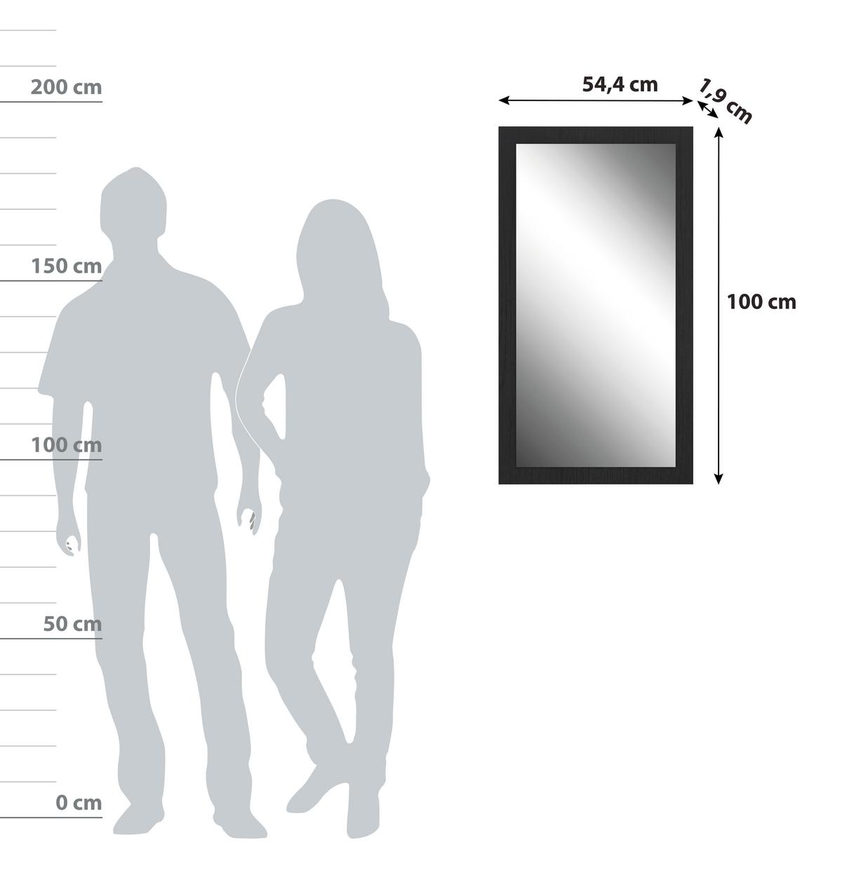 Spiegel "Trondheim" , Eiche - Eichefarben, Basics, Glas/Holzwerkstoff (54,4/100/1,9cm) - Livetastic