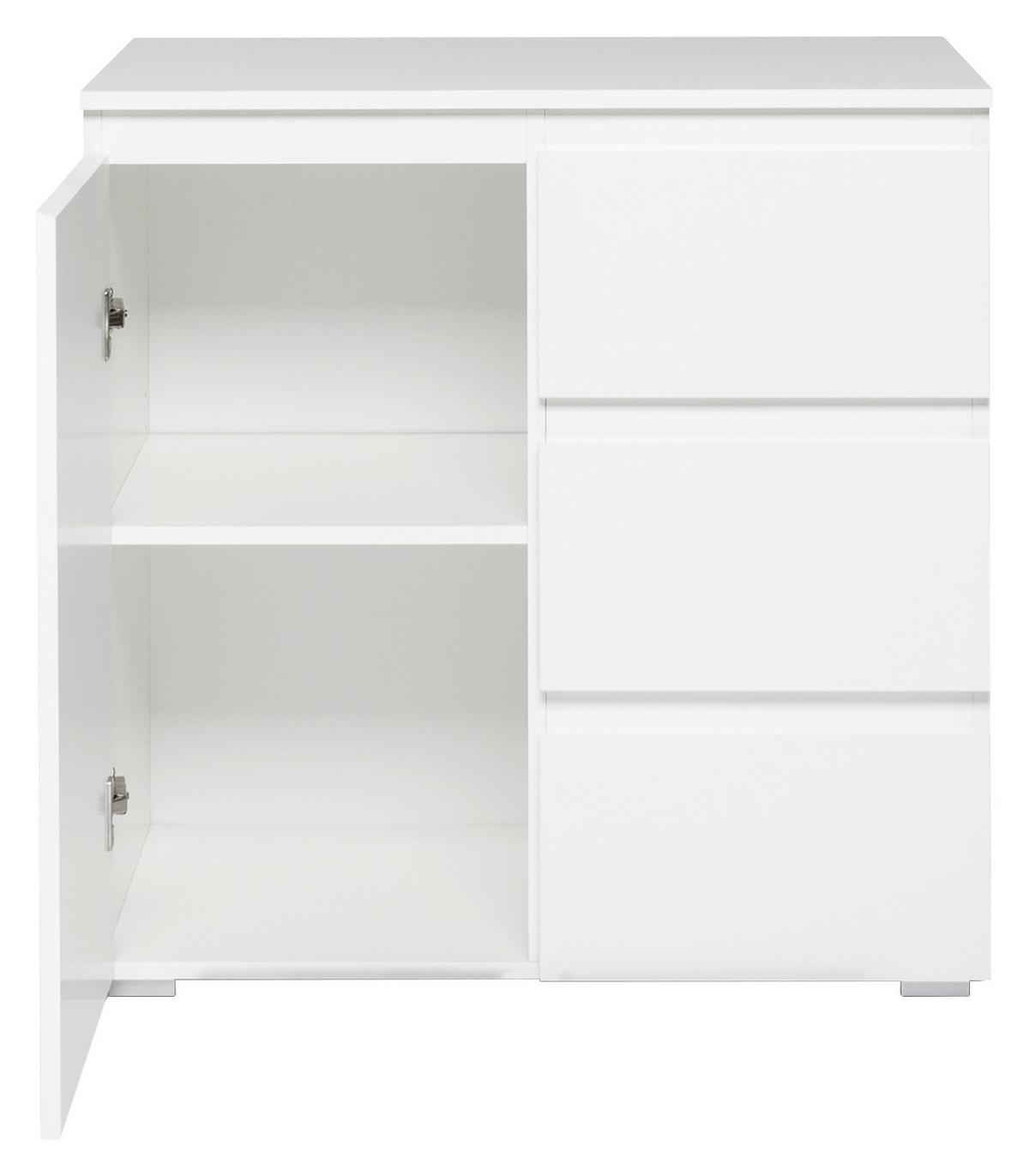 Komoda Image 2, Bela - bela, Konvencionalno, leseni material (80/80/40cm) - Livetastic