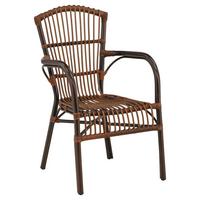 Gartensessel Galera ca. 55x90x63 cm Braun - Braun, KONVENTIONELL, Metall (55/90/63cm) - Gardenson