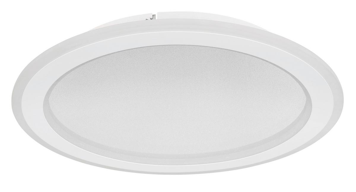 Stropna Led-svetilka Tini, S Sijalko - bela/opal, Konvencionalno, kovina/umetna masa (40/5cm) - Globo