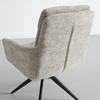 STOEL MET ARMELEUNINGEN LAURIN - Lichtgrijs, Modern, Hout/Textiel (59/93/63cm) - Bessagi Home