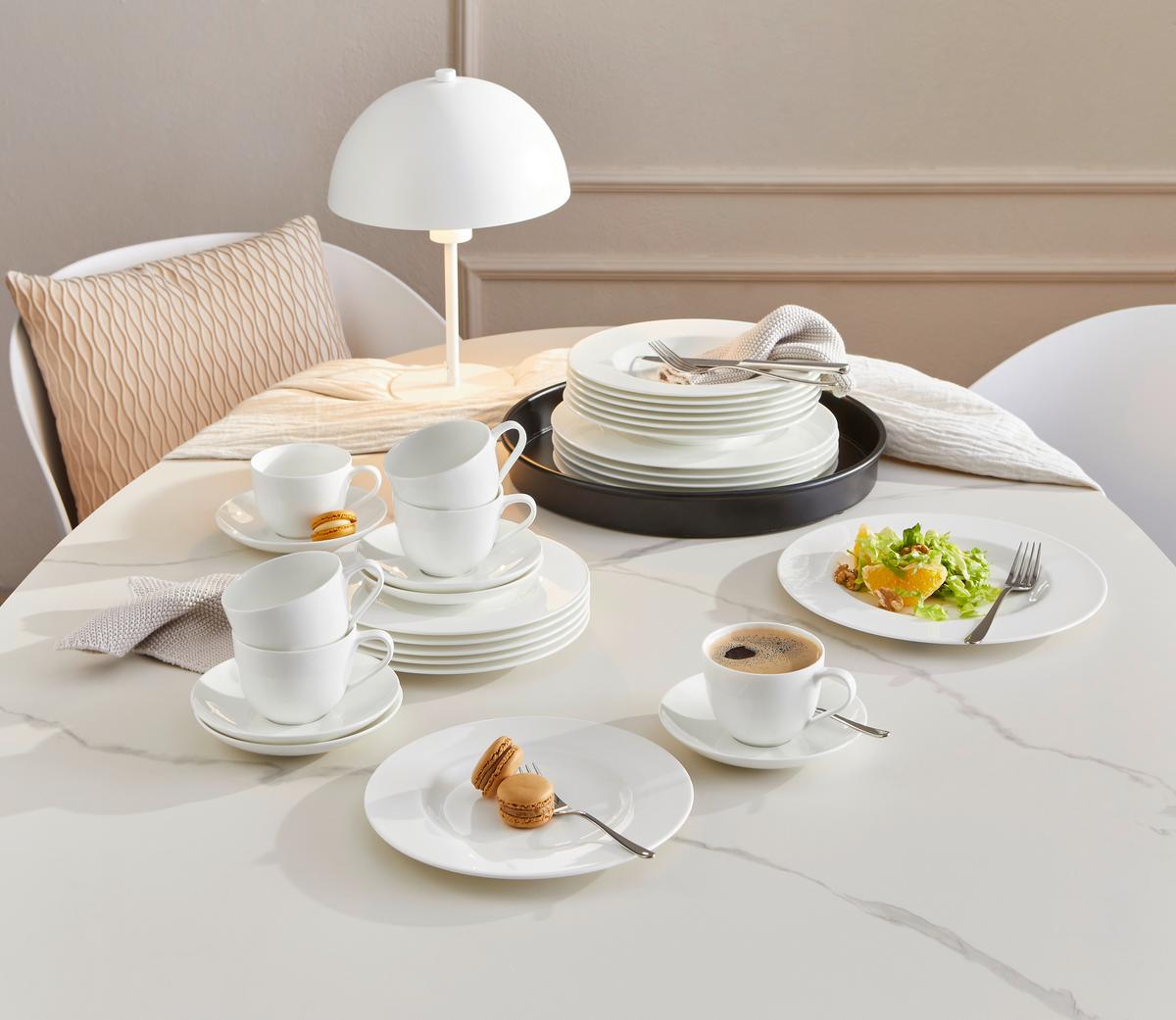 SERWIS KAWOWY TEBY VILLEROY & BOCH - biały, Basics, ceramika (34/19/32cm) - Noblesse - V&B