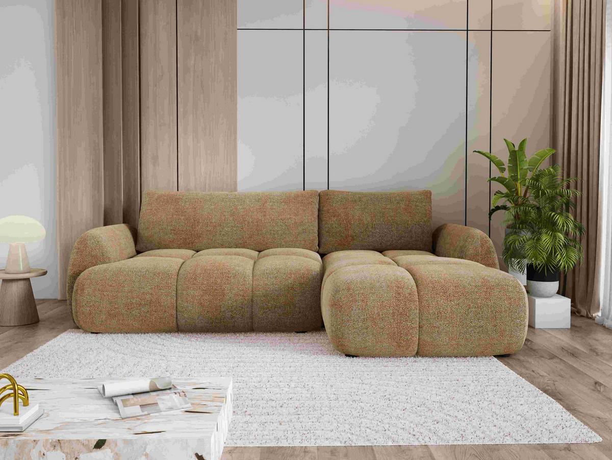 Kutna Garnitura Wind - narančasta/crna, Moderno, tekstil/plastika (273/68-82/183cm) - Premium Living