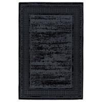 Flachwebeteppich Kalevi 300 - Schwarz, Konventionell, Textil (120/170cm) - Kayoom