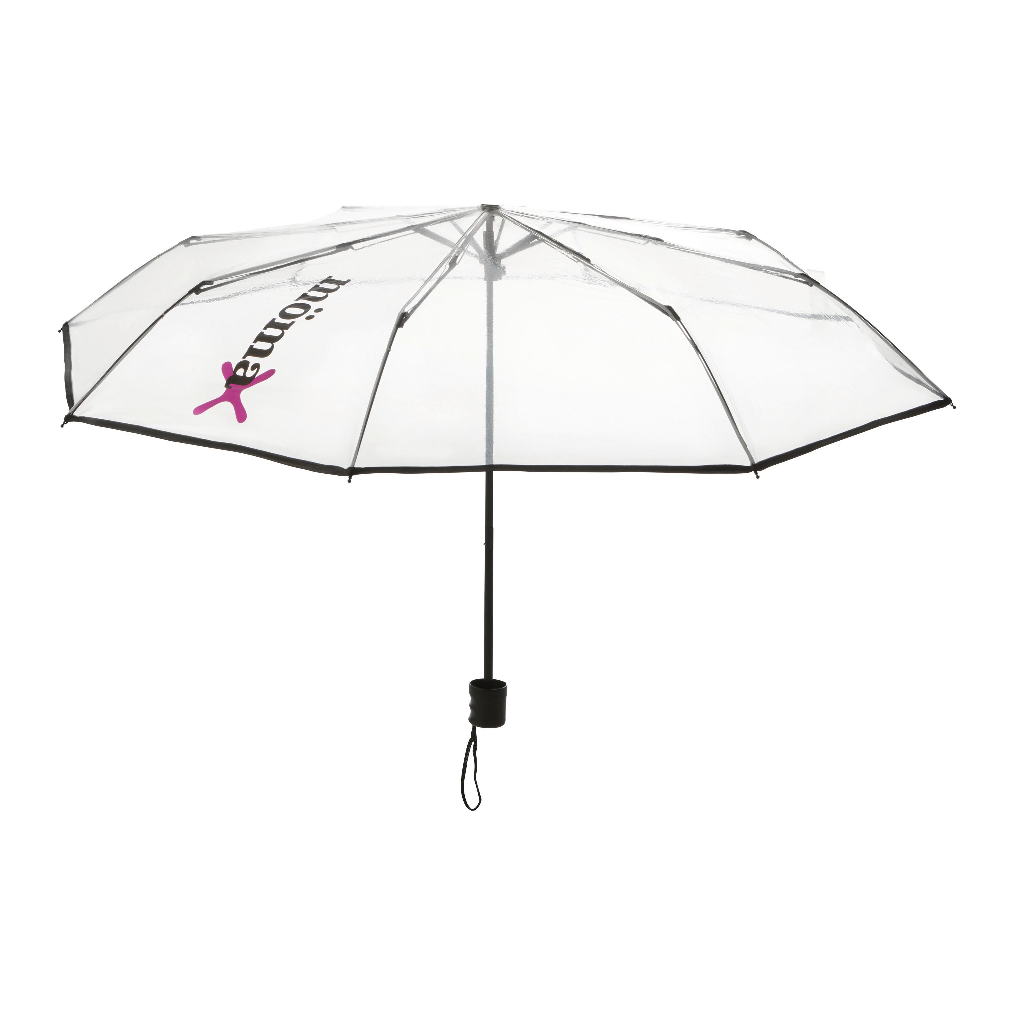 PARAPLY LIVIA - S -EXT- - svart/transparent, Modern, metall/plast (98cm) - Mömax