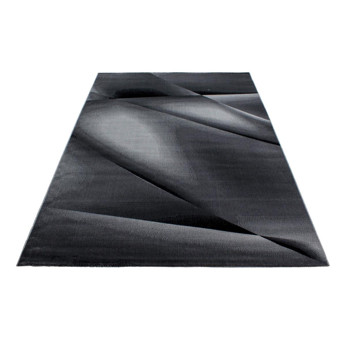 Ravno Tkana Preproga Miami, Črna, 240x240cm - črna, Design, tekstil (240/340cm) - Novel