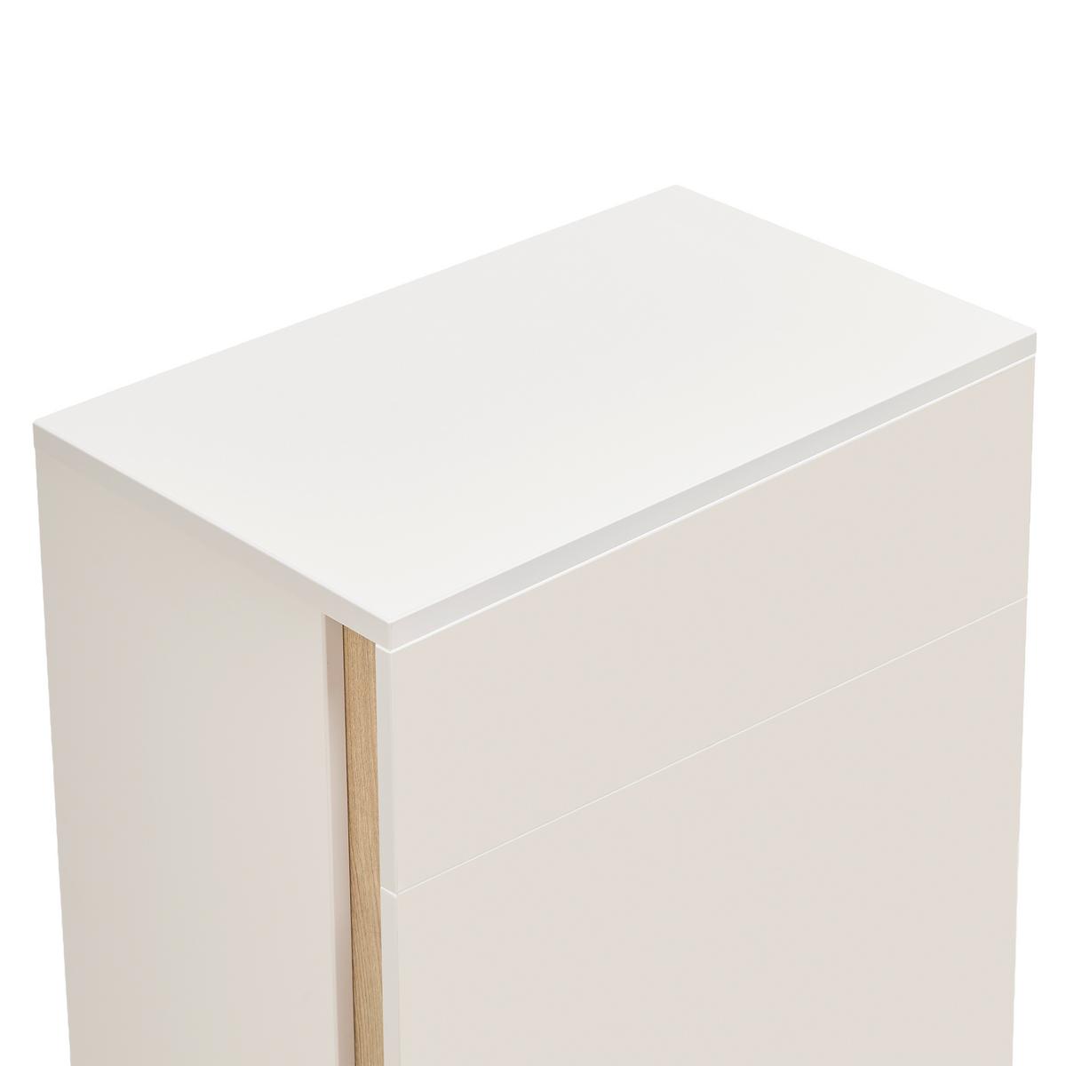 Schuhschrank Antonio Creme/Eichefarben - Eichefarben/Creme, MODERN, Holzwerkstoff/Kunststoff (61/133/38cm) - Mömax