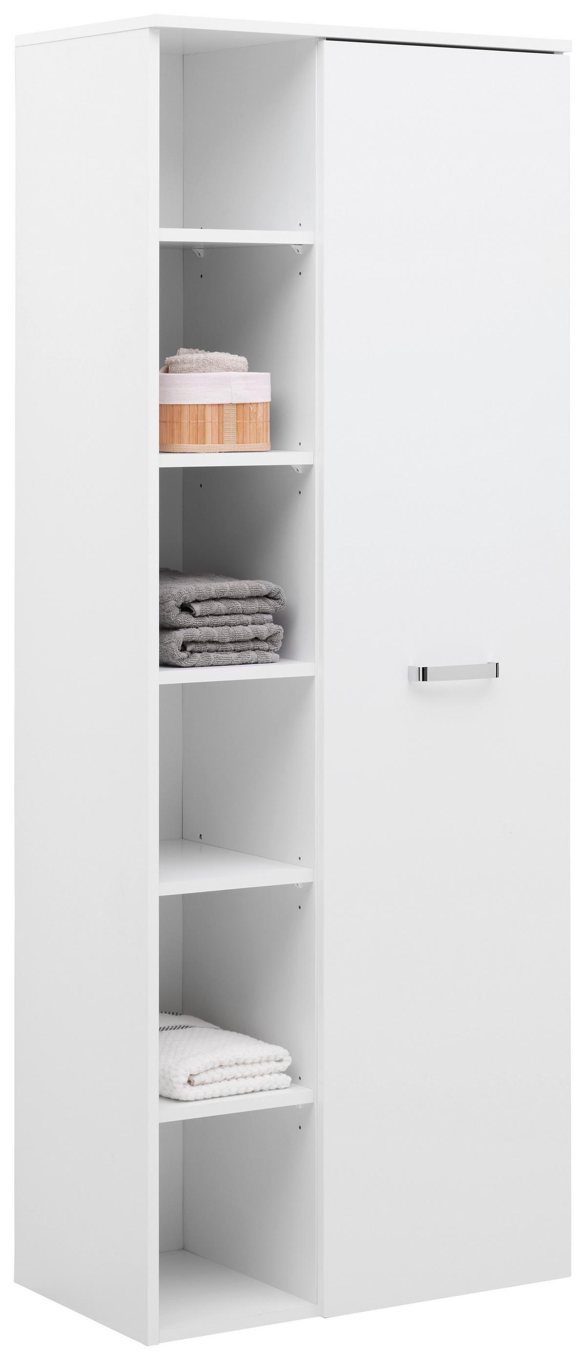 Visoki Element Fresh - bijela/boje kroma, Konvencionalno, drvni materijal/metal (65/168,5/38,5cm) - Modern Living