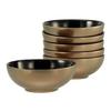 Set Skodelic Za Kosmiče Golden Dayns Black, 6-Delni - zlate barve/črna, Basics, keramika (16cm) - Creatable