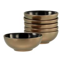 Set Skodelic Za Kosmiče Golden Dayns Black, 6-Delni - zlate barve/črna, Basics, keramika (16cm) - Creatable