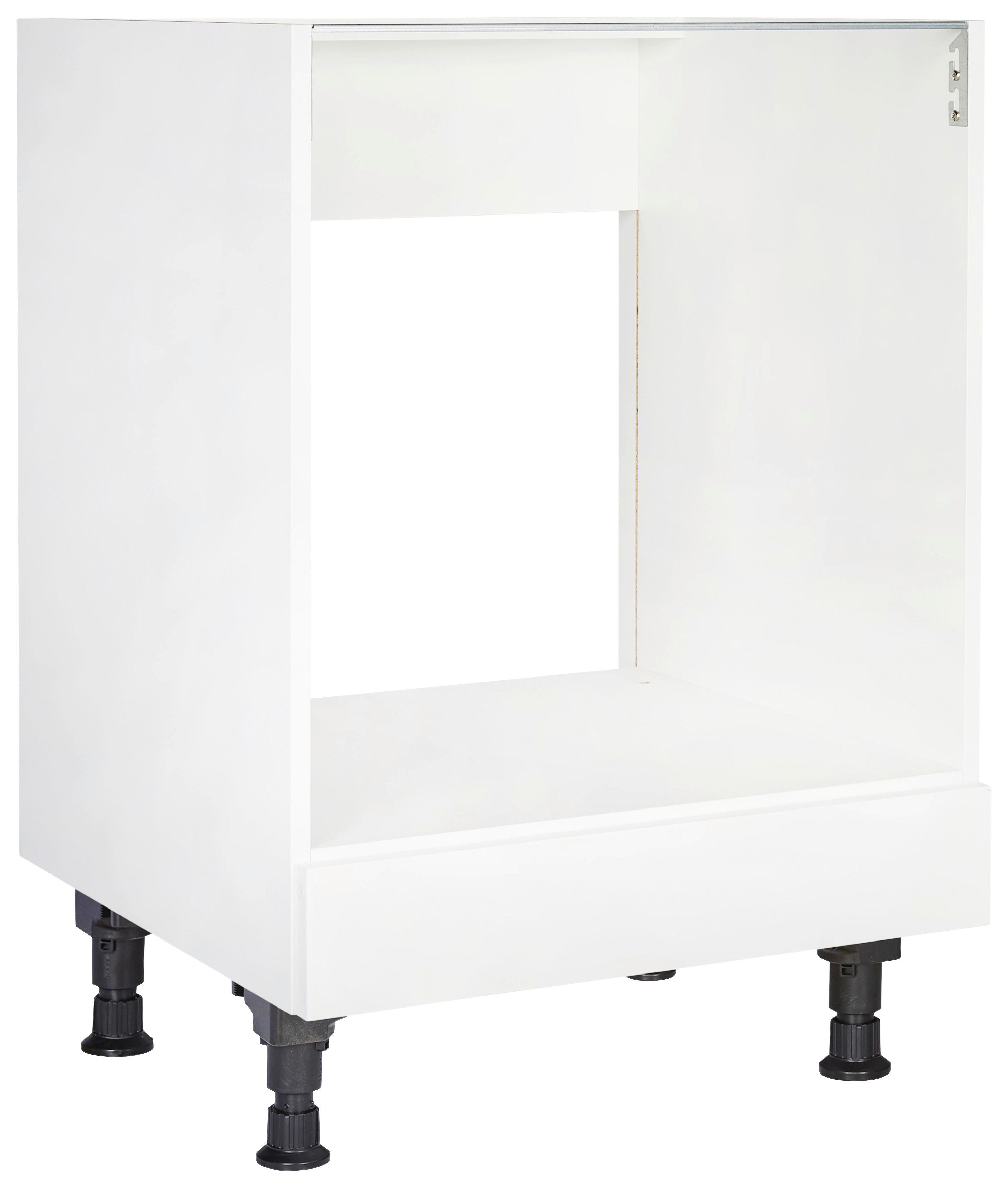 Herdumbauschrank Touch Weiß - Weiß, MODERN, Holzwerkstoff (60/87/56cm) - Nobilia