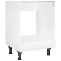Herdumbauschrank Touch Weiß - Weiß, MODERN, Holzwerkstoff (60/87/56cm) - Nobilia