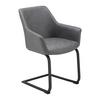 SVIKTSTOL PRIA - mörkgrå/grå, Modern, metall/trä (61/85/62cm) - Bessagi Home