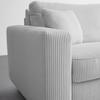 BÄDDSOFFA AGNETA -BASED- - ljusgrå/svart, Modern, trä/textil (200/83/97cm) - Based