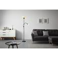 Stehleuchte Vanessa, max. 60 Watt - Schwarz/Weiß, KONVENTIONELL, Kunststoff/Metall (28/175cm) - Modern Living Stehleuchte Vanessa, max. 60 Watt - Schwarz/Weiß, KONVENTIONELL, Kunststoff/Metall (28/175cm) - Modern Living