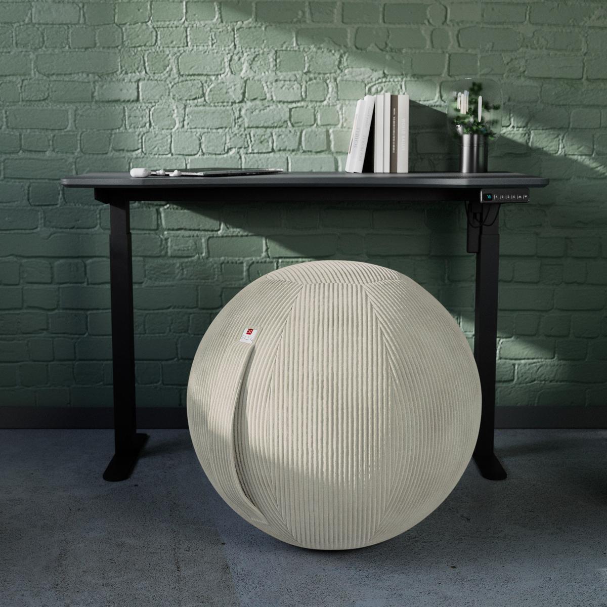 PIŁKA DO SIEDZENIA SCOOBY - beżowy, Design, tkanina (65cm) - Stylife