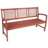 Gartenbank Madison Holz ca. 156x90x56 cm - Naturfarben, Basics, Holz (156/90/56cm) - Gardenson