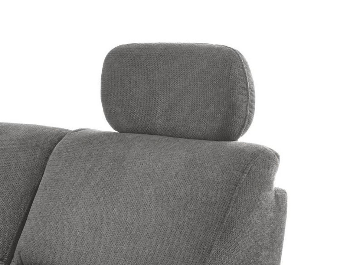 Ecksofa Parole Dunkelgrau Struktur - Wildeiche/Dunkelgrau, KONVENTIONELL, Holz/Textil (238/241cm) - Livetastic