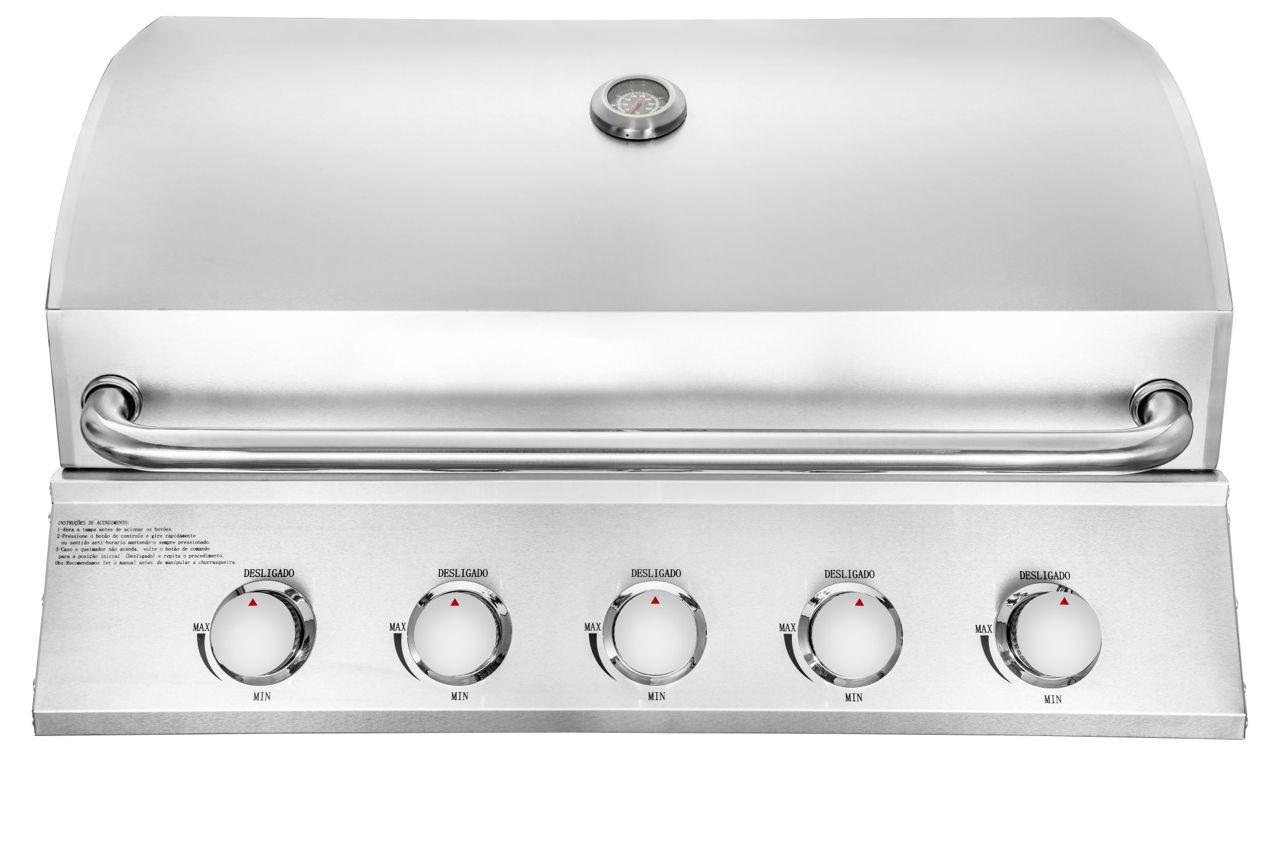 Einbaugrill Cucina Edelstahlfarben - Edelstahlfarben, Basics, Metall (85/50/60cm)