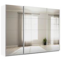 DULAP USI CULISANTE FELDKIRCH - argintiu/alb, Modern, sticlă/material pe bază de lemn (315/229/62cm)