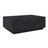 Couchtisch Ellis Marmor- Optik Schwarz - Schwarz, MODERN, Holzwerkstoff (120/35/80cm) - Bessagi Home