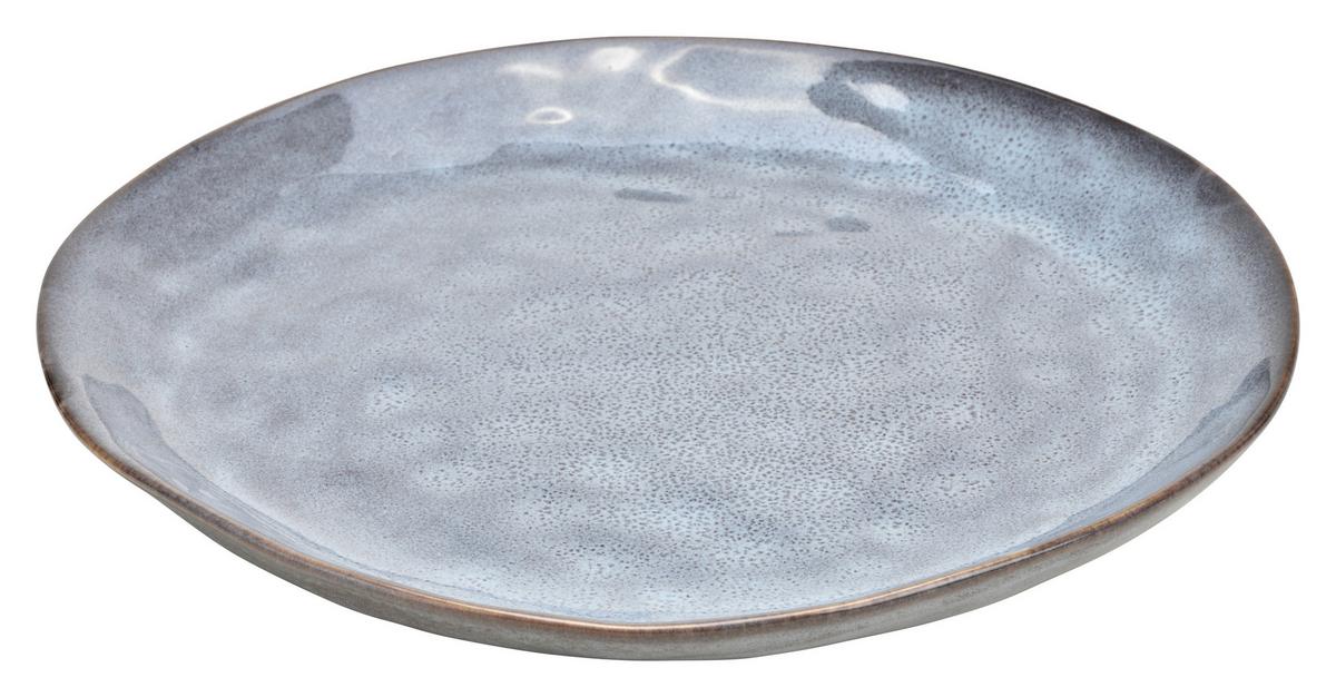 KOMPLET TALERZY OBIADOWYCH 10033087 - szary, Basics, ceramika (26cm)