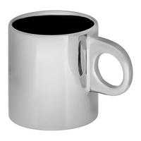Kaffeebecher Shiny Silver Silberfarben ca. 400ml - Silberfarben, MODERN, Keramik (14/9/10cm) - Mömax