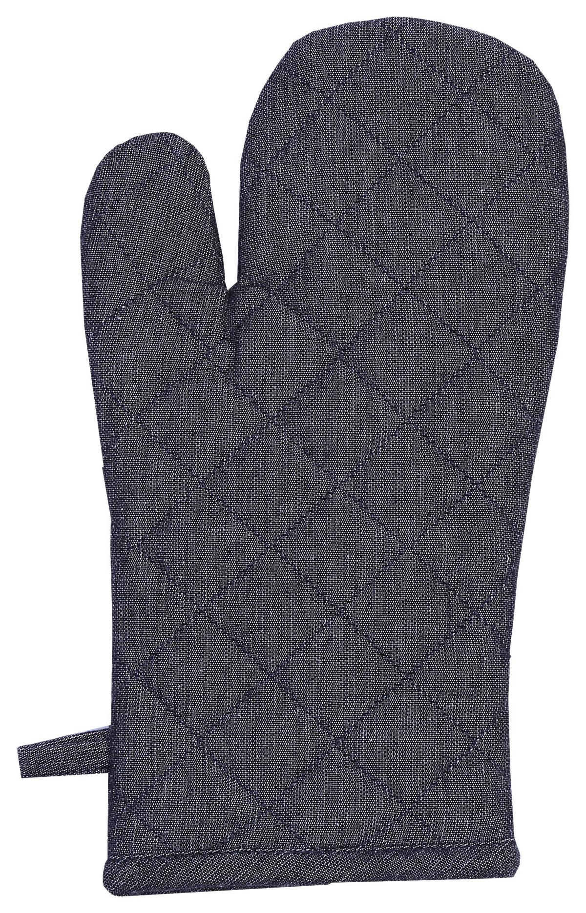 Ofenhandschuh Henry Schwarz - Schwarz, Modern, Textil (18/32cm) - Modern Living