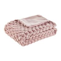 Műszőrme Takaró Lara - rózsaszín, Konventionell, textil (130/180cm) - Modern Living