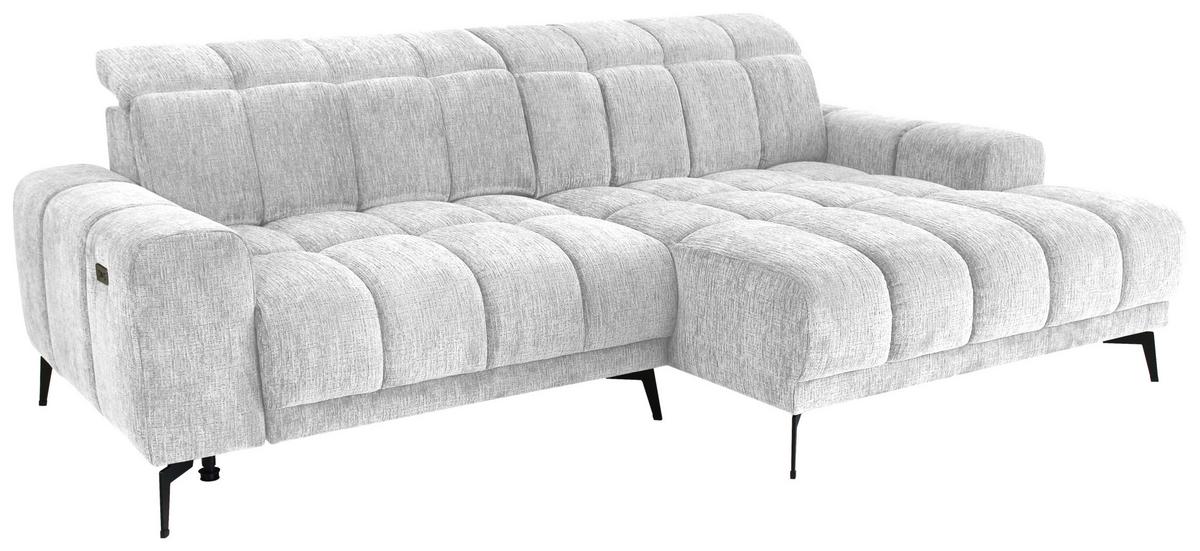Kutna Garnitura Laya - srebrne boje/boje senfa, Moderno, tekstil (250/155cm) - Premium Living