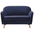 Sitzbank in Blau 'Milo' 2-Sitzer - Blau/Kieferfarben, Trend, Holz/Holzwerkstoff (142/88/92cm) - Livetastic Sitzbank in Blau 'Milo' 2-Sitzer - Blau/Kieferfarben, Trend, Holz/Holzwerkstoff (142/88/92cm) - Livetastic