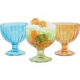 Eisschale Ellie in verschiedenen Farben - Blau/Klar, KONVENTIONELL, Glas (7/10/13cm) - Mömax modern living
