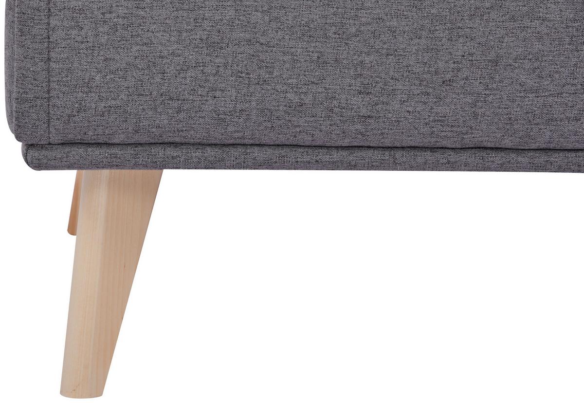SOFA Z FUNKCJĄ SPANIA ARIEEN - kolor naturalny/szary, Design, tkanina/drewno (180/82/83cm) - MID.YOU